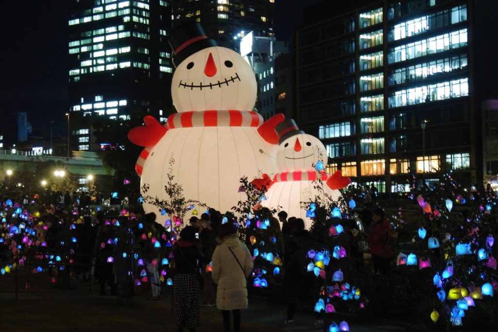 大阪「光の饗宴」光のルネサンス・BIGスノーマン